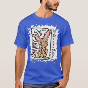 Camiseta Leopardo lindo como conejita feliz día de Pascua,
