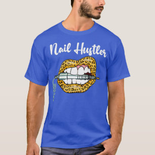 Camiseta Leopardo Lips con Nail Technician Drill Guay