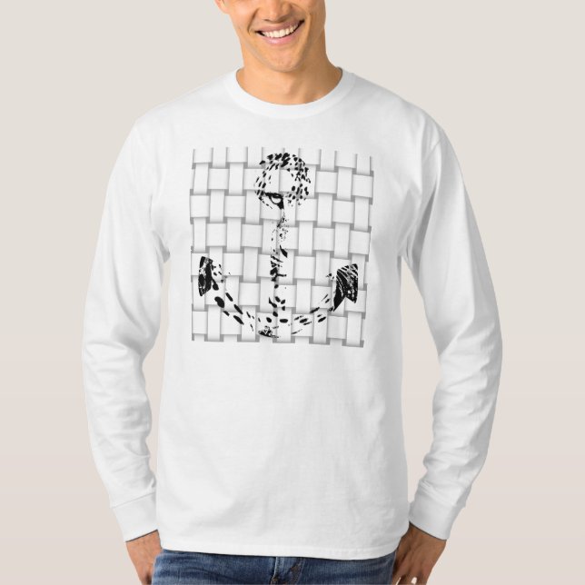 Camiseta Leopardo negro y blanco (Anverso)