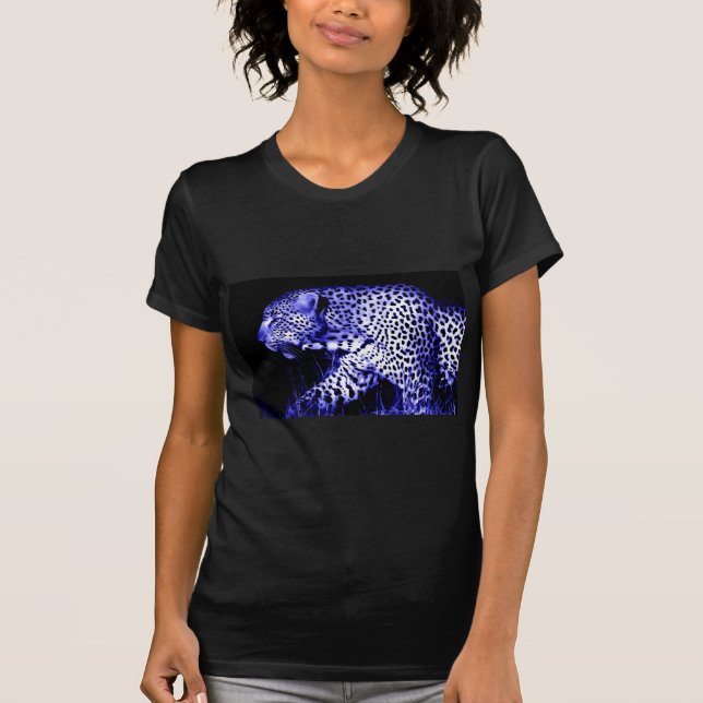 Camiseta Leopardo nocturno (Anverso)