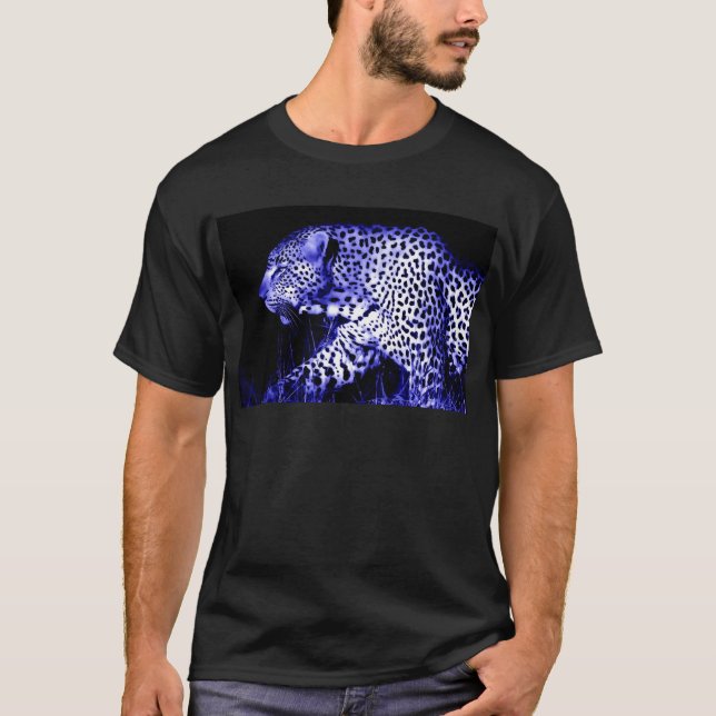 Camiseta Leopardo nocturno (Anverso)