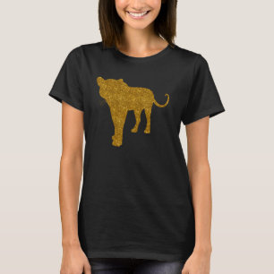 Camiseta Leopardo para mujeres Chica Panther Animal Big Cat