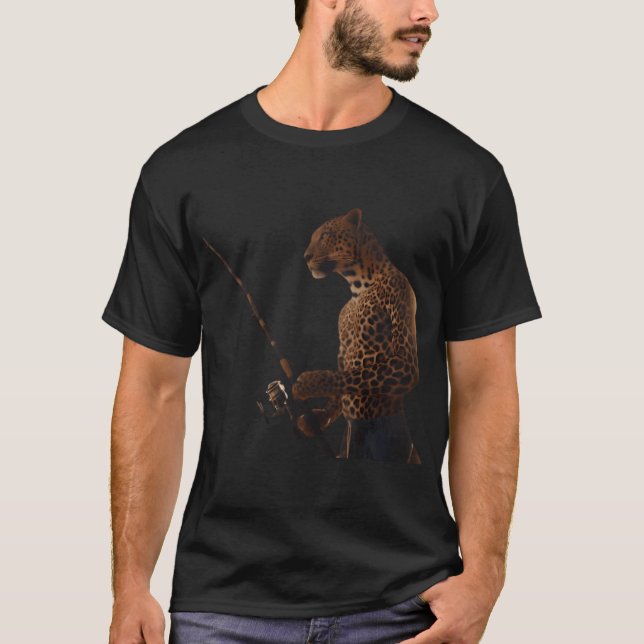 Camiseta leopardo pescador (Anverso)