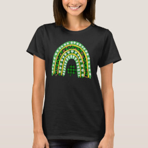 Camiseta Leopardo Rainbow Irish Shamrock St Patrick's Day L