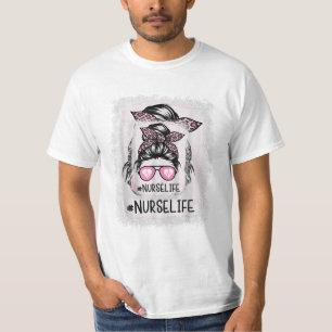 Camiseta Leopardo rosa blanqueado