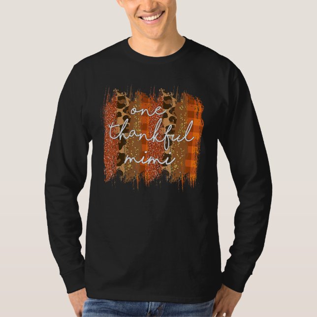 Camiseta leopardo uno mimi agradecido mimi bendito otoño gr (Anverso)