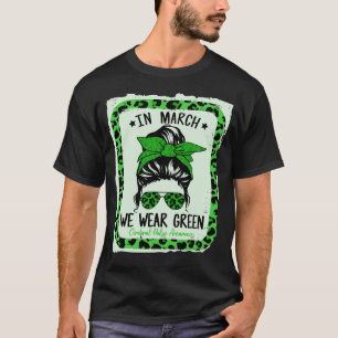 Camiseta Leopardo verde blanqueado Usamos Pals Cerebrales V