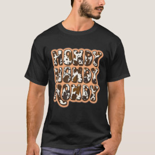Camiseta Leopardo Yeehaw Howdy Rodeo Occidental Sureño del