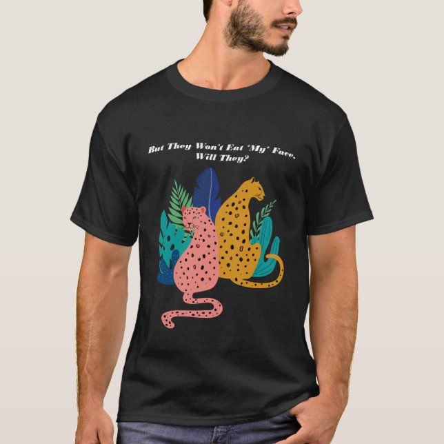 Camiseta Leopardos de la comida facial (Anverso)