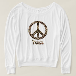 Camiseta Leopardos por la paz ~ Leopard Print Peace Sign