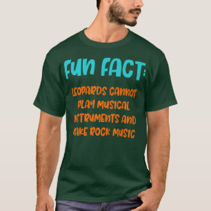 Camiseta Leopards Can't Make Rock Music Funny Animal Pun Hu