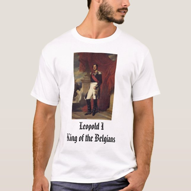 Camiseta Leopold I, rey de los belgas, Leopold IKing… (Anverso)
