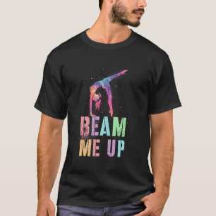 Camiseta Leotardo de gimnasia divertida BEAM ME UP Fitness 