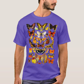 Camiseta Lepidopte de la colección de mariposas vintage