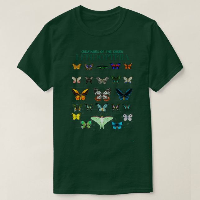 Camiseta Lepidoptera (Diseño del anverso)