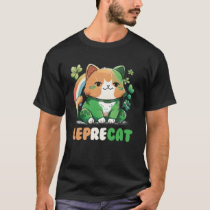 Camiseta Leprecat Cute Gato Irlandés St Patricks Catricks D