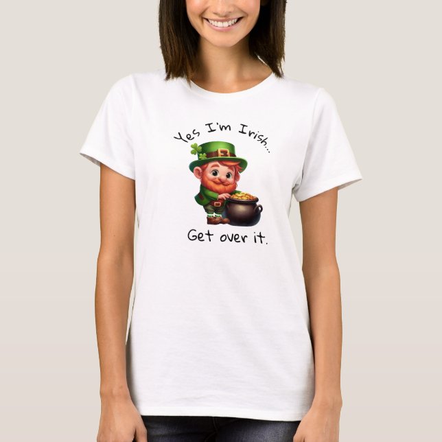 Camiseta Leprechaun 3D con leyenda Personalizado (Anverso)