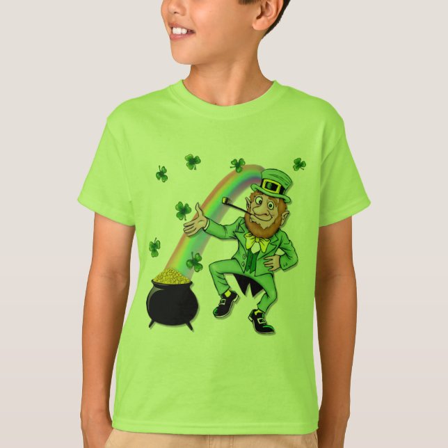 Camiseta Leprechaun afortunado (Anverso)