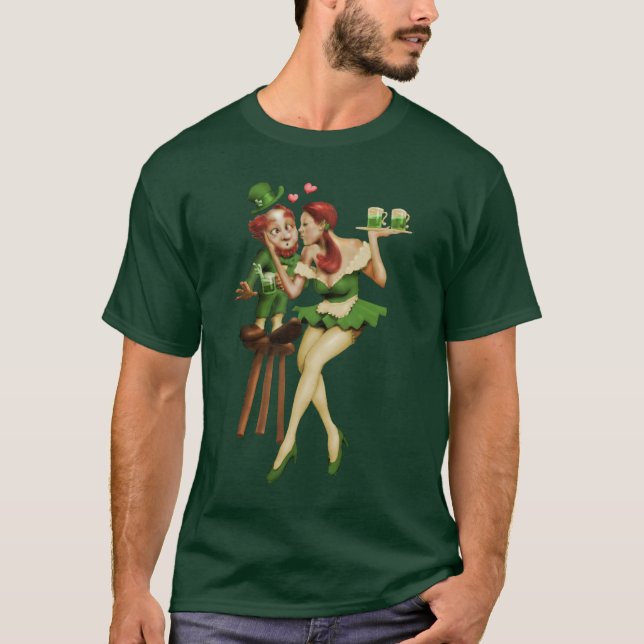Camiseta Leprechaun afortunado (Anverso)