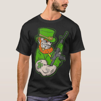 Camiseta Leprechaun  AR15 Shamrock Irish Military Evil