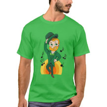 Leprechaun bailando, personalizado de San Patricio