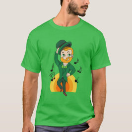 Camiseta Leprechaun bailando, personalizado de San Patricio