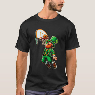 Camiseta Leprechaun Basketball Dunk St Patricks Day Boys Me