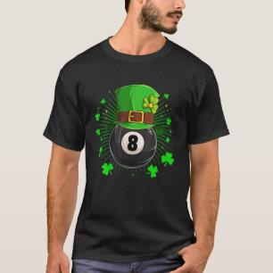 Camiseta Leprechaun Billiards Ball St Patricks Day Shamrock