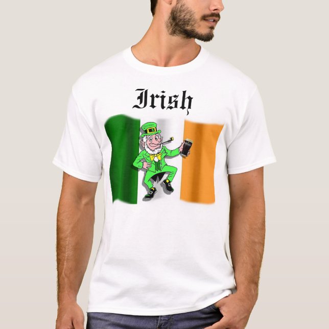 Camiseta Leprechaun borracho (Anverso)