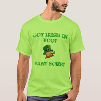 Camiseta ¿leprechaun, CONSEGUIDO IRLANDÉS EN USTED? ¿,