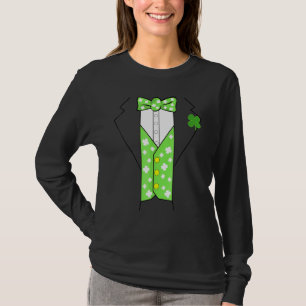 Camiseta Leprechaun Costume Irlandés Tuxedo Funny Kids St P