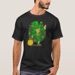 Camiseta Leprechaun Dabbing Funny Día de San Patricio Irlan