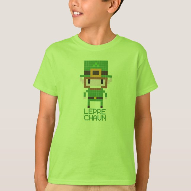 Camiseta Leprechaun de 8 bits (Anverso)