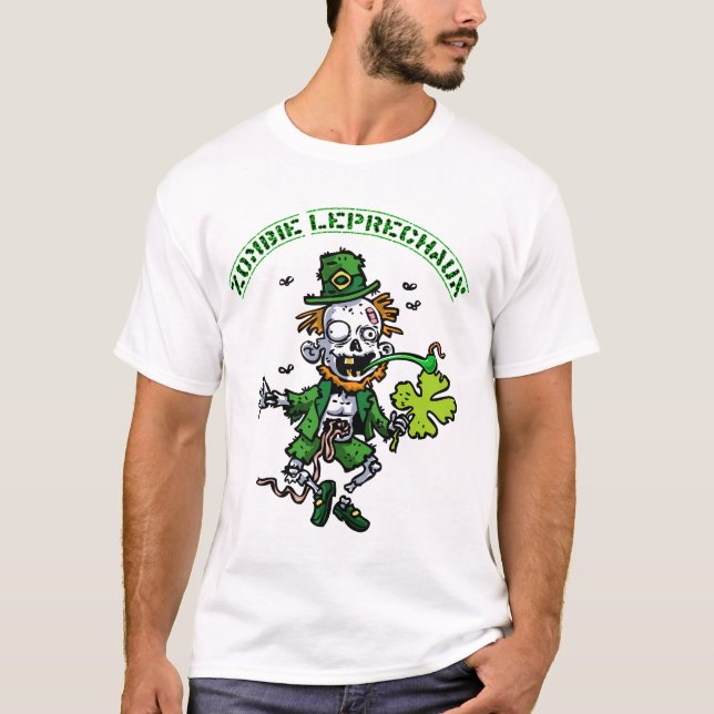 Camiseta Leprechaun del zombi (Anverso)