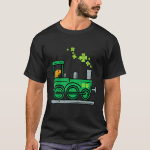 Camiseta Leprechaun Dino Train St Patricks Day Shamro irlan