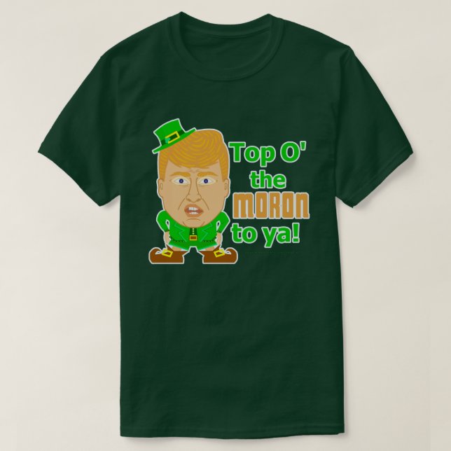 Camiseta Leprechaun divertido del día del St Patricks de (Diseño del anverso)