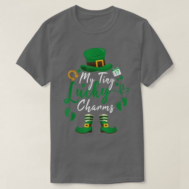 Camiseta Leprechaun Embarazo St Patrick's Day 22 My Tiny L (Diseño del anverso)
