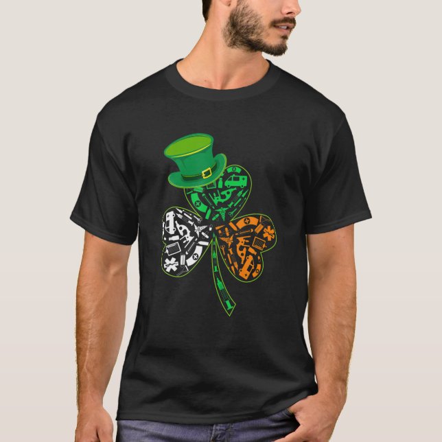 Camiseta Leprechaun Enfermería de Enfermeras Irlandesas Sha (Anverso)