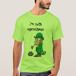 Camiseta leprechaun, estoy con el leprechaun