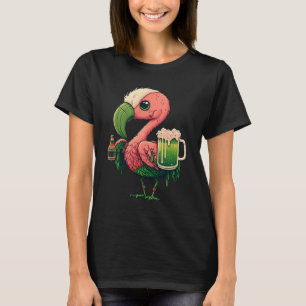 Camiseta Leprechaun Flamingo Beer Irish Flamingo St Patrick