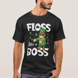 Camiseta Leprechaun Floss Como Un Jefe T St Patricks Day Bo