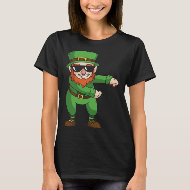 Camiseta Leprechaun Floss Dance  St Patrick Day (Anverso)