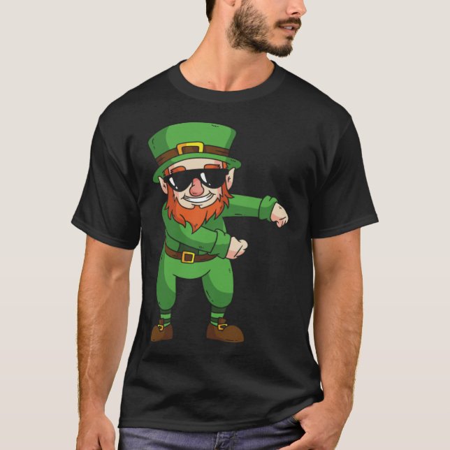 Camiseta Leprechaun Floss Dance  St Patrick Day (Anverso)