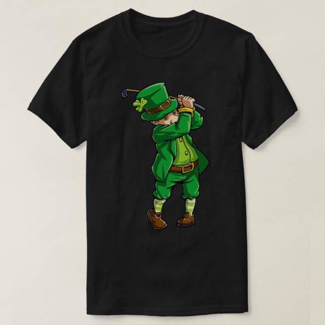 Camiseta Leprechaun Golf St Patricks Day Funny Sport Gift ( (Diseño del anverso)