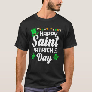 Camiseta Leprechaun Gorra C leaf Happy Saint Patrick Day