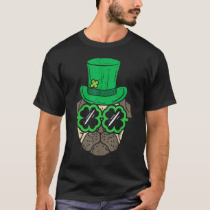 Camiseta Leprechaun Gorra Pug Shamrock Glasses St Patricks 