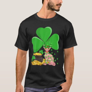 Camiseta Leprechaun Gorra Shamrock Leaf Sphynx Cat St Patri