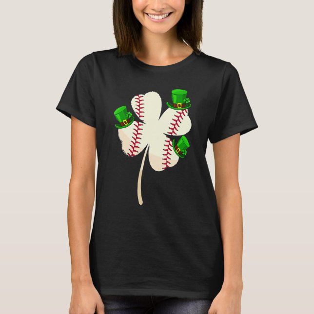 Camiseta Leprechaun Hat Baseball Lover Lucky Shamrock St Pa (Anverso)