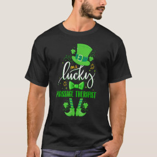 Camiseta Leprechaun I M A Lucky Massage Therapist St Patric