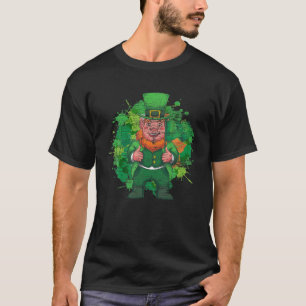 Camiseta Leprechaun Irish Flag St Patricks Day